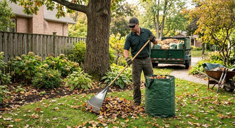Backyard Leaf Removal